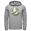 Men’s Ghostbusters Christmas Wreath Logo Pull Over Hoodie