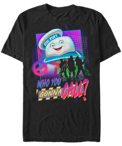 Men’s Ghostbusters Retro Who You Gonna Call Collage T-Shirt