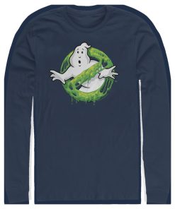 Men’s Ghostbusters Slime Logo Long Sleeve Shirt