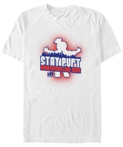 Men’s Ghostbusters Stay Puft Marshmallow Man Graffiti T-Shirt