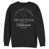 Men’s Hocus Pocus Just Want to Eat Halloween Candy Sweatshirt