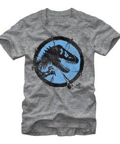 Men’s Jurassic World Cracked T. Rex Logo T-Shirt