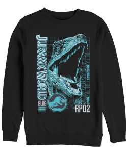 Men’s Jurassic World Fallen Kingdom Blue Portrait Sweatshirt