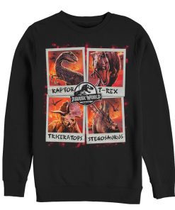 Men’s Jurassic World Fallen Kingdom Fire Polaroid Sweatshirt