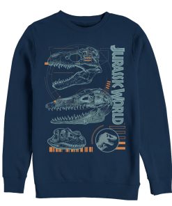 Men’s Jurassic World Fallen Kingdom Fossil Skulls Sweatshirt