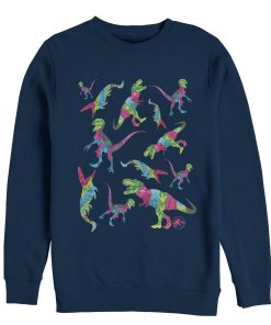 Men’s Jurassic World Fallen Kingdom Rainbow Dinosaurs Sweatshirt