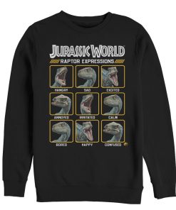 Men’s Jurassic World Fallen Kingdom Raptor Expressions Sweatshirt