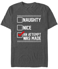 Men’s Lost Gods Christmas Attempt List T-Shirt