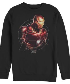 Men’s Marvel Avengers Endgame Iron Man Portrait Sweatshirt
