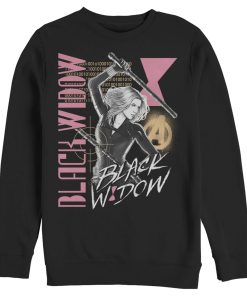 Men’s Marvel Black Widow Binary Code Sweatshirt