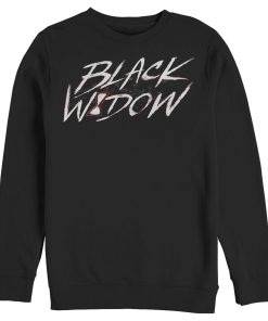 Men’s Marvel Black Widow Chalk Logo Sweatshirt