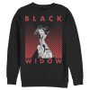 Men’s Marvel Black Widow Gradient Pose Sweatshirt