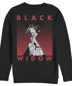 Men’s Marvel Black Widow Gradient Pose Sweatshirt