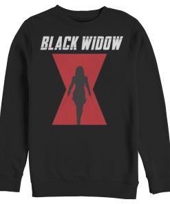 Men’s Marvel Black Widow Hourglass Silhouette Sweatshirt