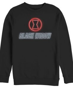 Men’s Marvel Black Widow Neon Hourglass Sweatshirt