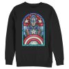 Men’s Marvel Captain America Stained Glass Sweatshirt
