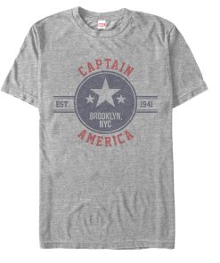 Men’s Marvel Captain America Vintage Star Emblem T-Shirt