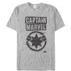 Men’s Marvel Captain Marvel Grayscale Star Symbol T-Shirt