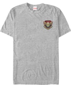 Men’s Marvel Captain Marvel Star Symbol Woven Print T-Shirt