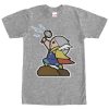 Men’s Marvel Cartoon Thor with Hammer T-Shirt