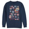 Men’s Marvel Christmas Festive Hero Icons Sweatshirt