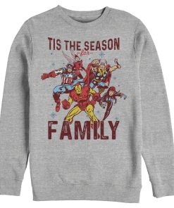 Men’s Marvel Christmas Season for Family Sweatshirt