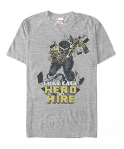 Men’s Marvel Luke Cage Hero For Hire T-Shirt