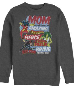 Men’s Marvel Retro Heroic Mom Sweatshirt