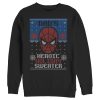 Men’s Marvel Spider-Man Dad’s Heroic Holiday Sweatshirt