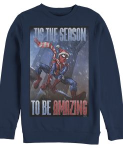 Men’s Marvel Spider-Man ‘Tis The Season To Be Amazing Sweatshirt