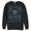 Men’s Marvel Ugly Christmas Black Panther Mask Sweatshirt