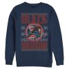 Men’s Marvel Ugly Christmas Black Widow Snow Sweatshirt