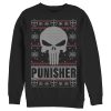 Men’s Marvel Ugly Christmas Punisher Logo Sweatshirt