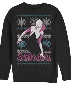 Men’s Marvel Ugly Christmas Spider-Gwen Web Sweatshirt