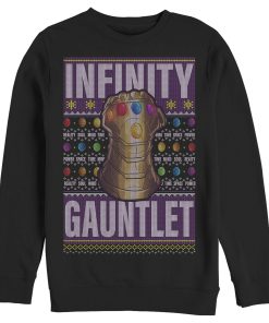 Men’s Marvel Ugly Christmas Thanos Gauntlet Sweatshirt
