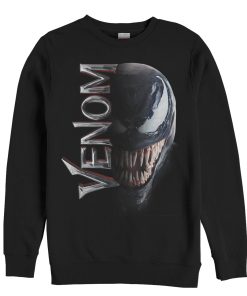 Men’s Marvel Venom Film Split Portrait Sweatshirt