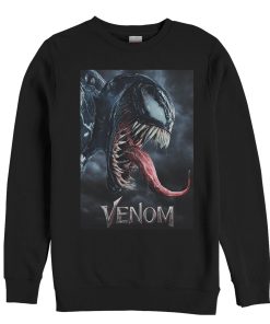 Men’s Marvel Venom Film Tongue Portrait Sweatshirt