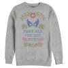 Men’s Marvel X-Men Wolverine Quilt Quote Sweatshirt