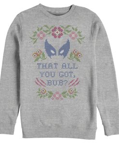 Men’s Marvel X-Men Wolverine Quilt Quote Sweatshirt