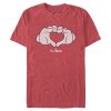 Men’s Mickey & Friends Mickey Mouse Glove Heart T-Shirt