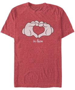 Men’s Mickey & Friends Mickey Mouse Glove Heart T-Shirt