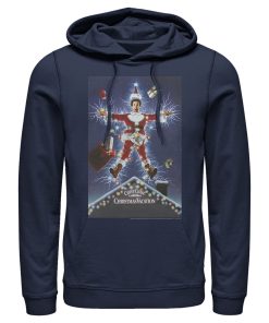 Men’s National Lampoon’s Christmas Vacation Electrified Poster Pull Over Hoodie