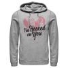 Men’s Peter Pan Valentine’s Day Captain Hook I’m Hooked on You Pull Over Hoodie
