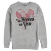 Men’s Peter Pan Valentine’s Day Captain Hook I’m Hooked on You Sweatshirt