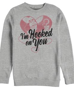 Men’s Peter Pan Valentine’s Day Captain Hook I’m Hooked on You Sweatshirt