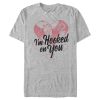 Men’s Peter Pan Valentine’s Day Captain Hook I’m Hooked on You T-Shirt