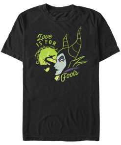 Men’s Sleeping Beauty Maleficent Love Is For Fools T-Shirt