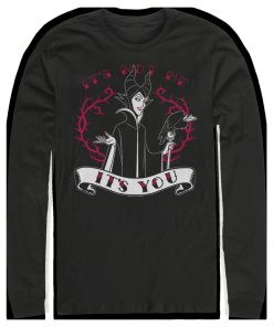 Men’s Sleeping Beauty Maleficent Valentine’s Day It’s Not Me, It’s You Long Sleeve Shirt