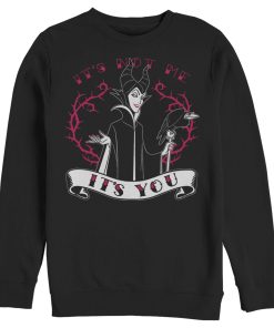 Men’s Sleeping Beauty Maleficent Valentine’s Day It’s Not Me, It’s You Sweatshirt