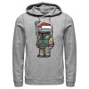 Men’s Star Wars Boba Fett Santa Hat Cartoon Pull Over Hoodie